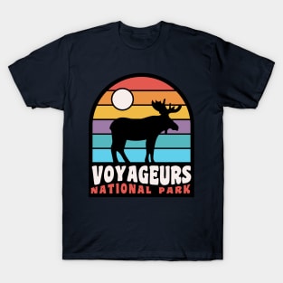 Voyageurs National Park Moose Minnesota Badge T-Shirt